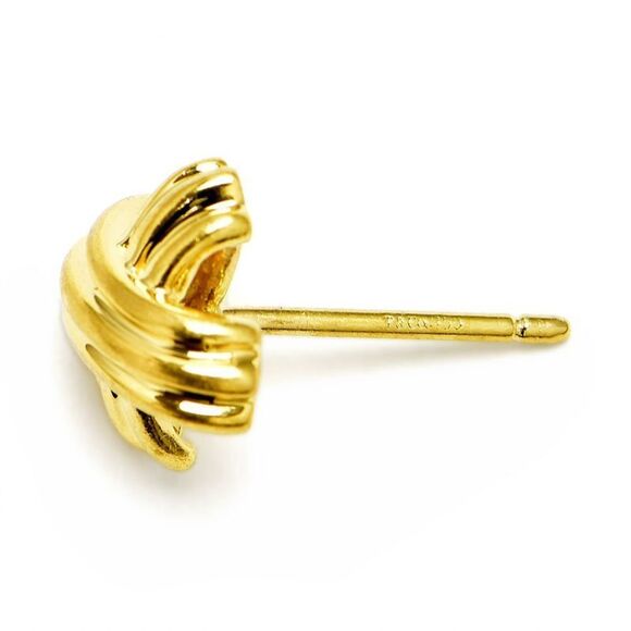 Tiffany & Co. Signature Cross Earrings K18YG Single Ear Design Yellow Gold - Picture 2 of 4